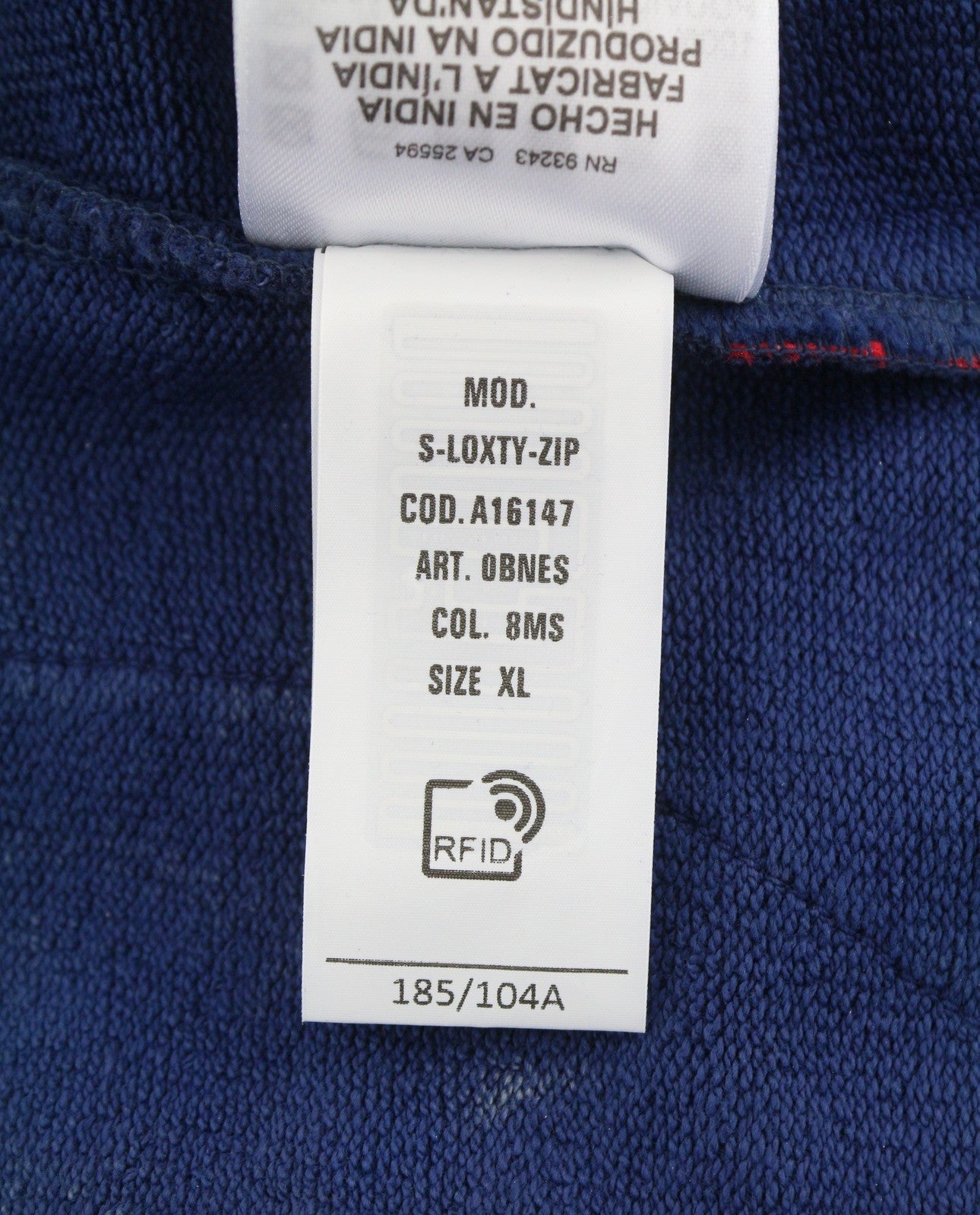 Diesel S-loxty-zip Men Hoodieblue All-over Graphic Print Full Zip Rrp350