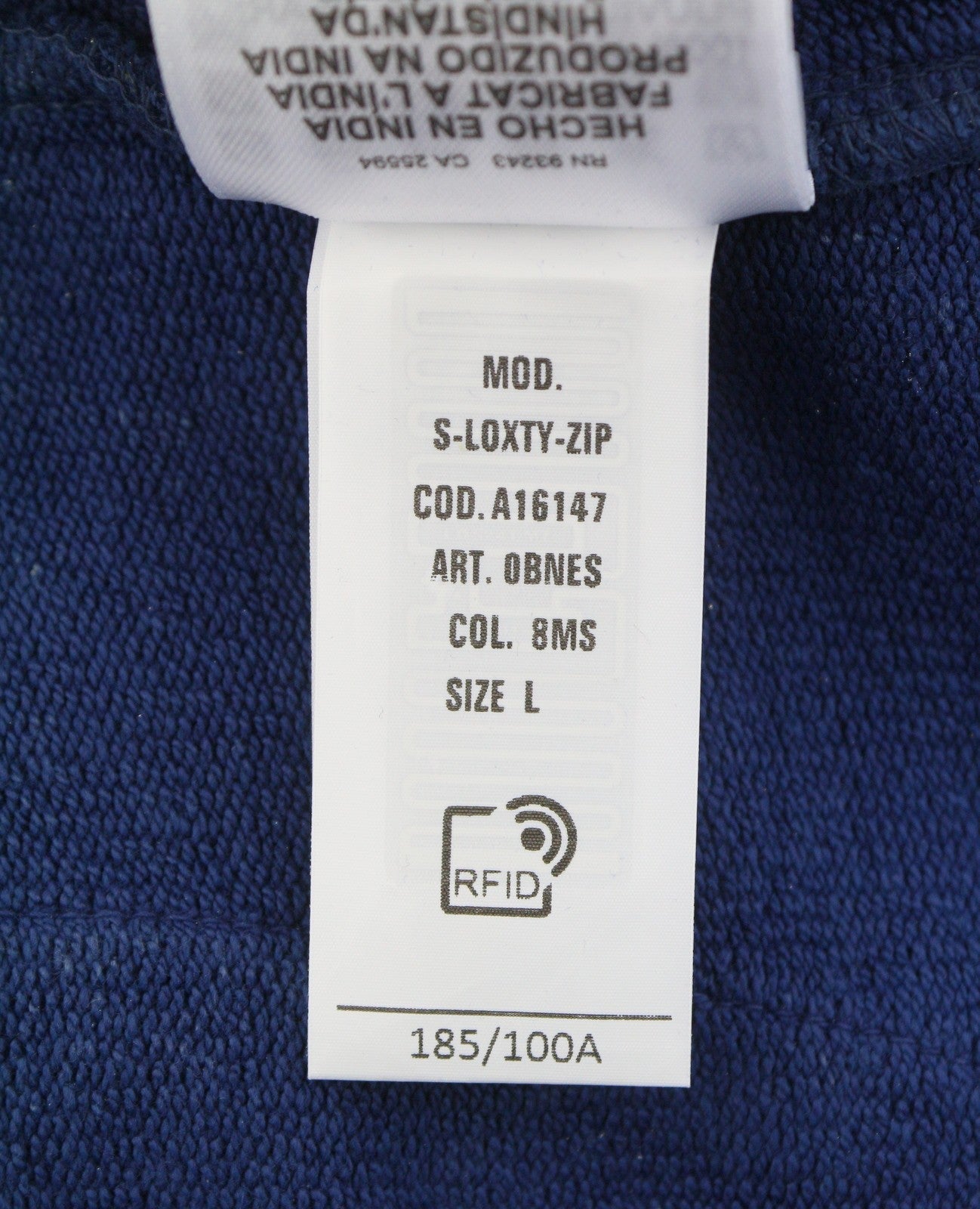 Diesel S-loxty-zip Men Hoodieblue All-over Graphic Print Full Zip Rrp350