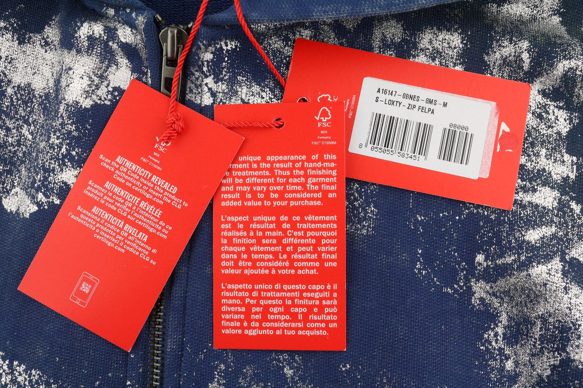 Hoodie met S-loxty-ritssluiting