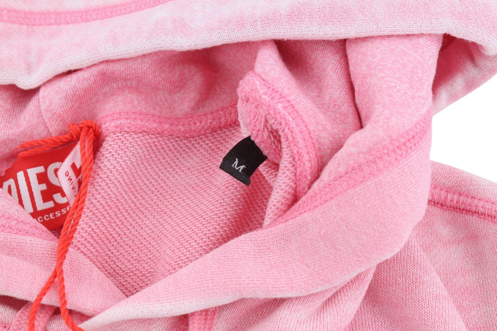 Diesel S-ginn-hood-pak Men Hoodiepink Faded Kangaroo Pocket Pull On Rrp250