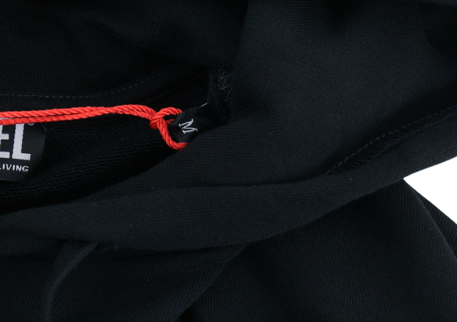 Diesel S-macs-hood-g7 Men Hoodieblack Patterned Kangaroo Pocket Rrp175