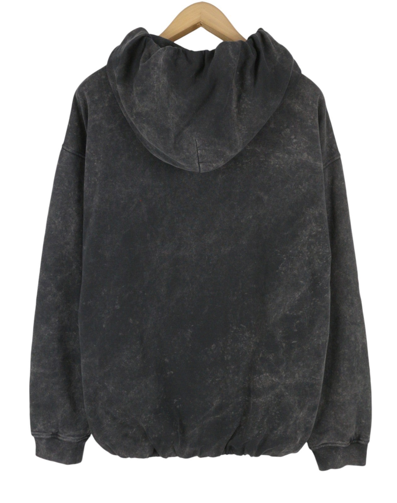 Diesel S-boxstic-hood Men Hoodiegrey Acid Washed Oversized Unisex Rrp295