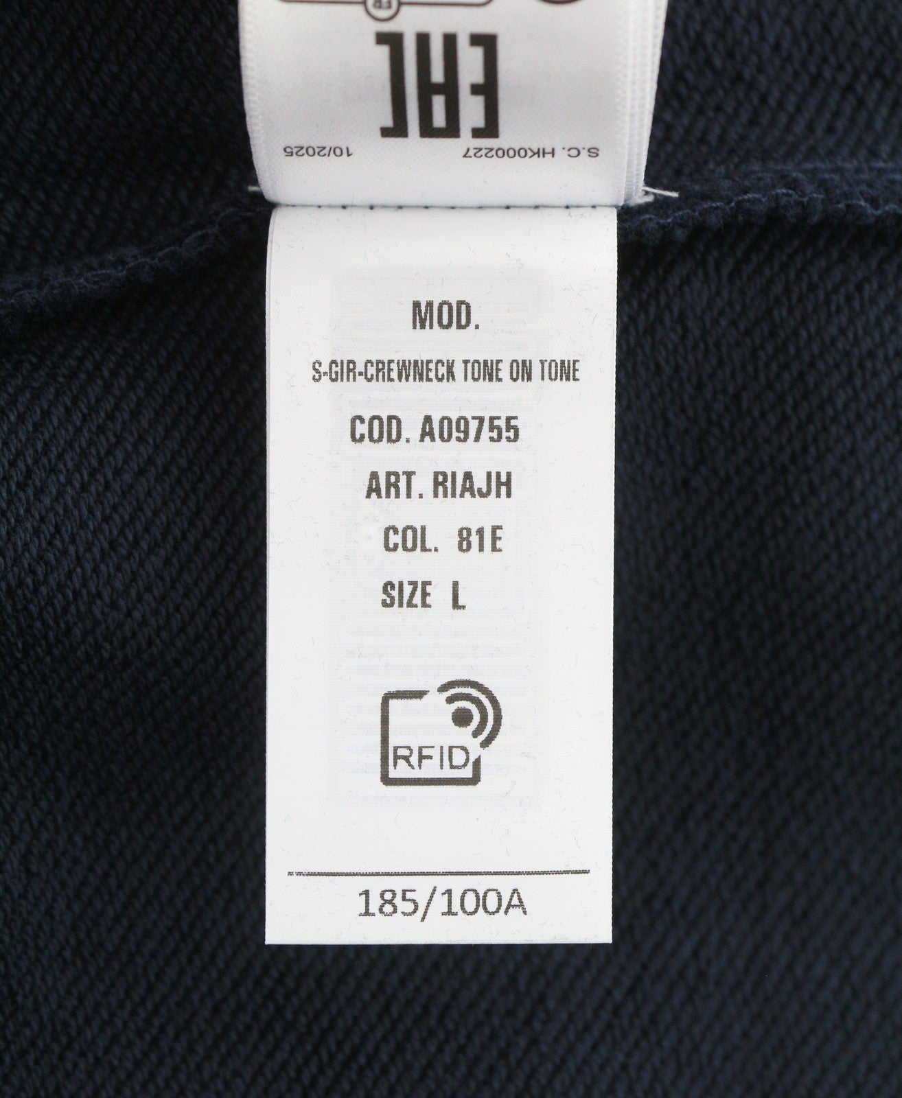 Diesel S-gir-crewneck Tone On Tone Men Sweatshirtdark Blue Pull On Rrp125