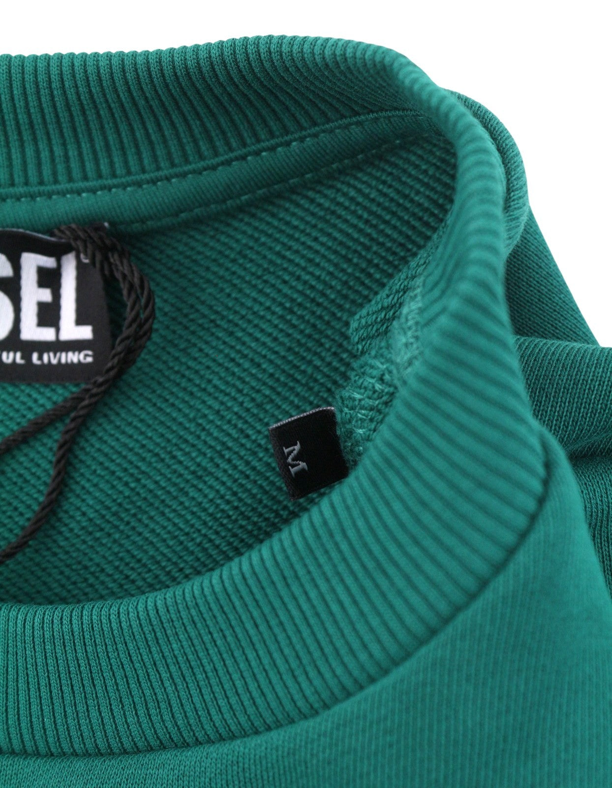 Diesel S-gir 250237 Off Men Sweatshirtgreen Crew Neck Pull On Rrp125