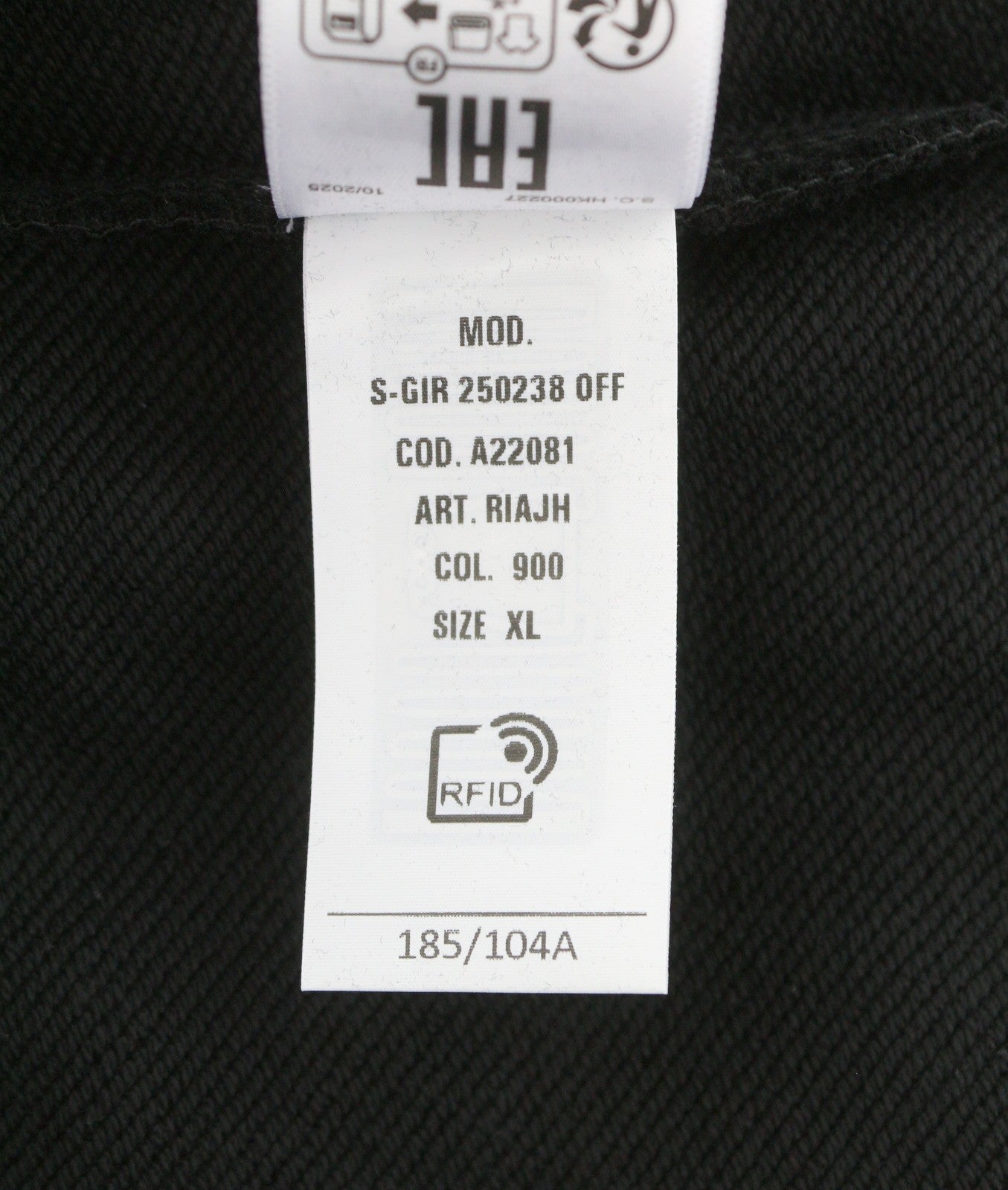 Diesel S-gir 250238 Off Men Sweatshirtblack Crew Neck Pull On Rrp125