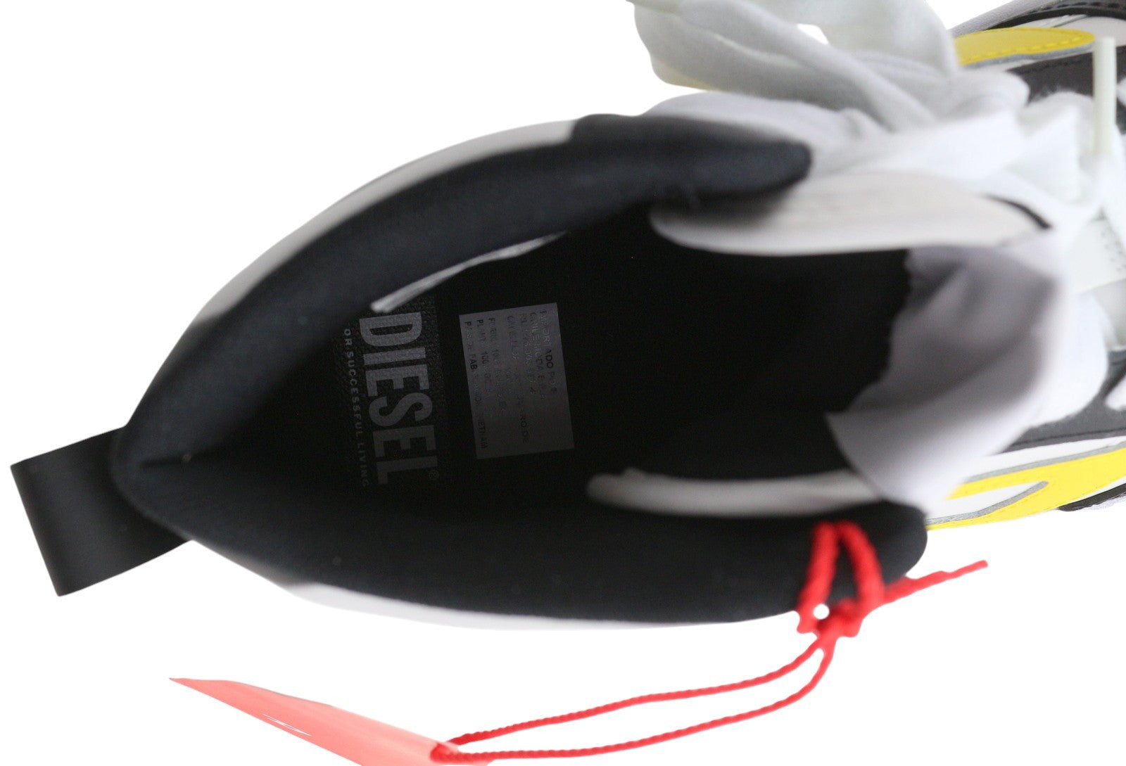 Diesel S-ukiyo V2 Mid Men Sneakers Eu44 White Cow Leather Lace Up Rrp215