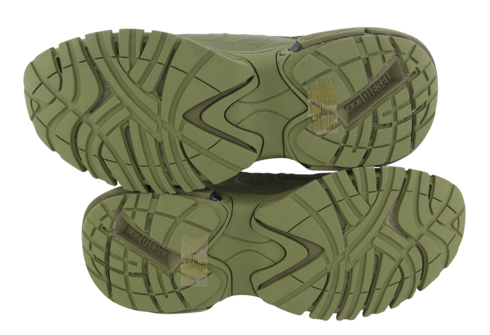 Diesel S-serendipity Pro-x1 Men Sneakers Eu42 Green Panelled Low Rrp275