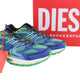 Diesel S-serendipity Pro-x1 Men Sneakers Eu44 Blue & Green Panelled Low Rrp275