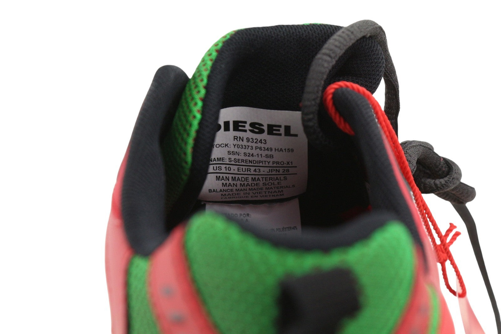 Diesel S-serendipity Pro-x1 Men Sneakers Eu43 Colourful Panelled Low Rrp275