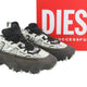 Diesel S-prototype P1 Men Sneakers Eu44 White Silver Low Top Laced Rrp350