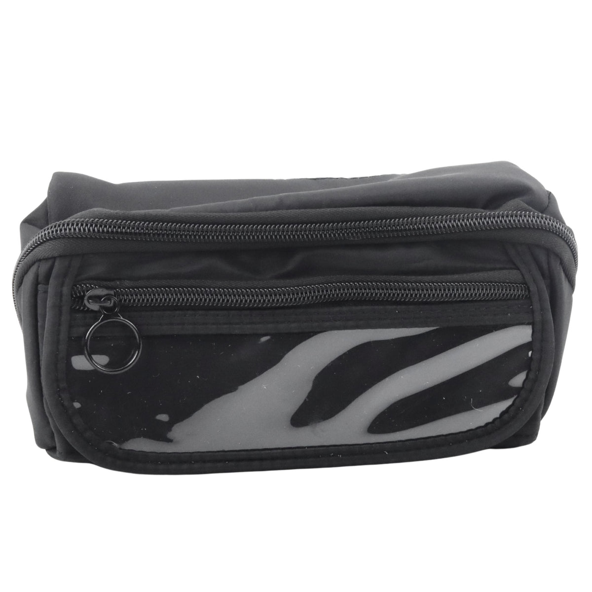 Pencil Case School Kit Expandable Roomy Black 20x10cm