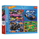 Puzzles 4x250 – Hot Wheels – Racing Cars – Trefl 13312