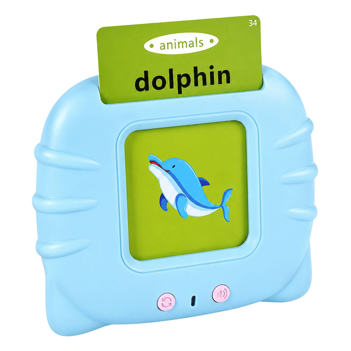 English Word Learning Card Reader Educational Toy Blue