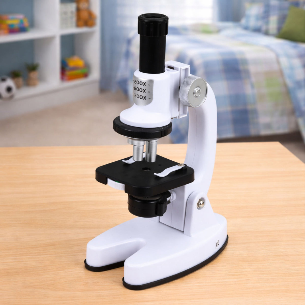 Microscope Educational Kit For Kids Zoom 1200x Accessories White