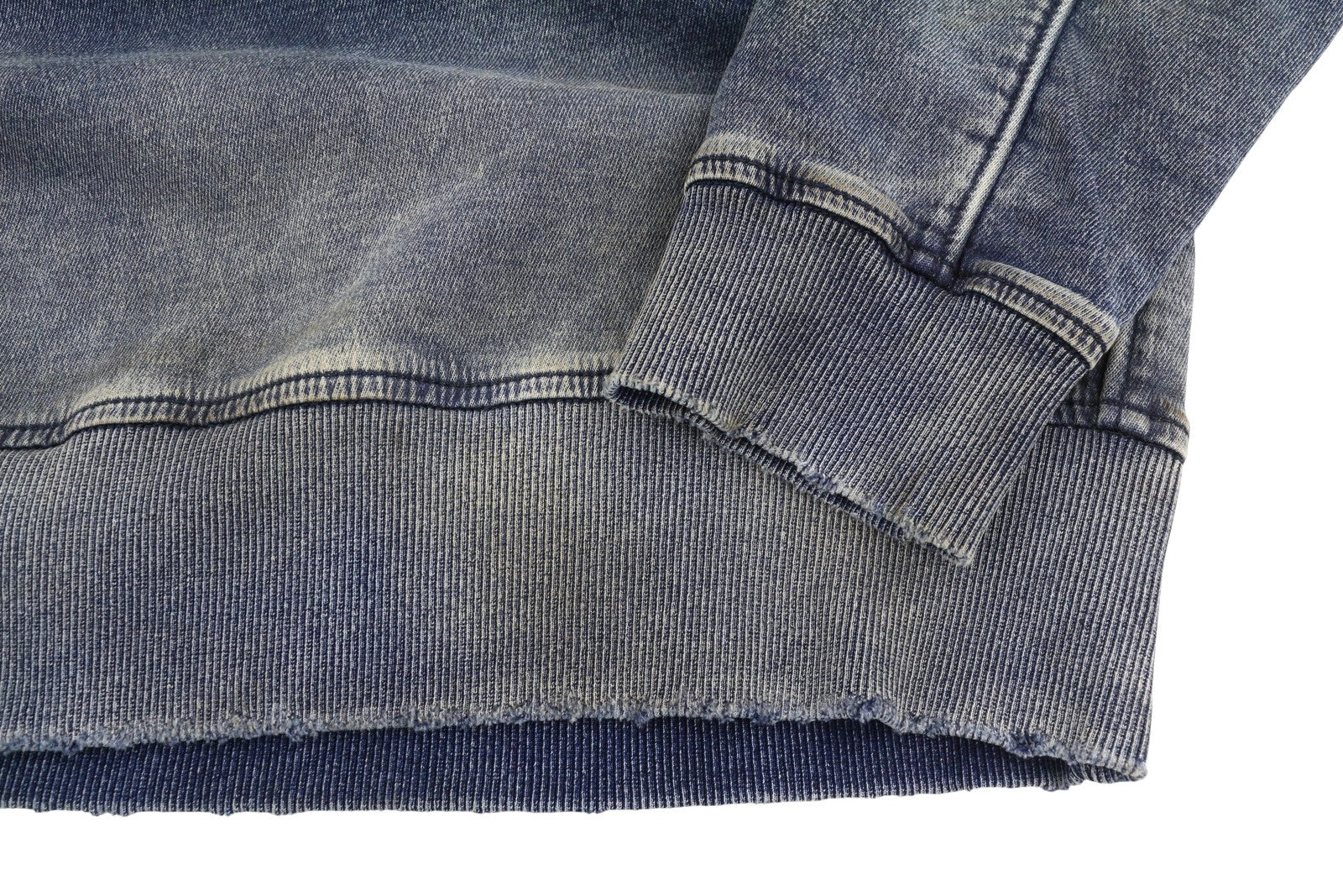 Diesel D-krib-ne Men Sweatshirtblue Garment Dyed Loose Pull On Rrp350