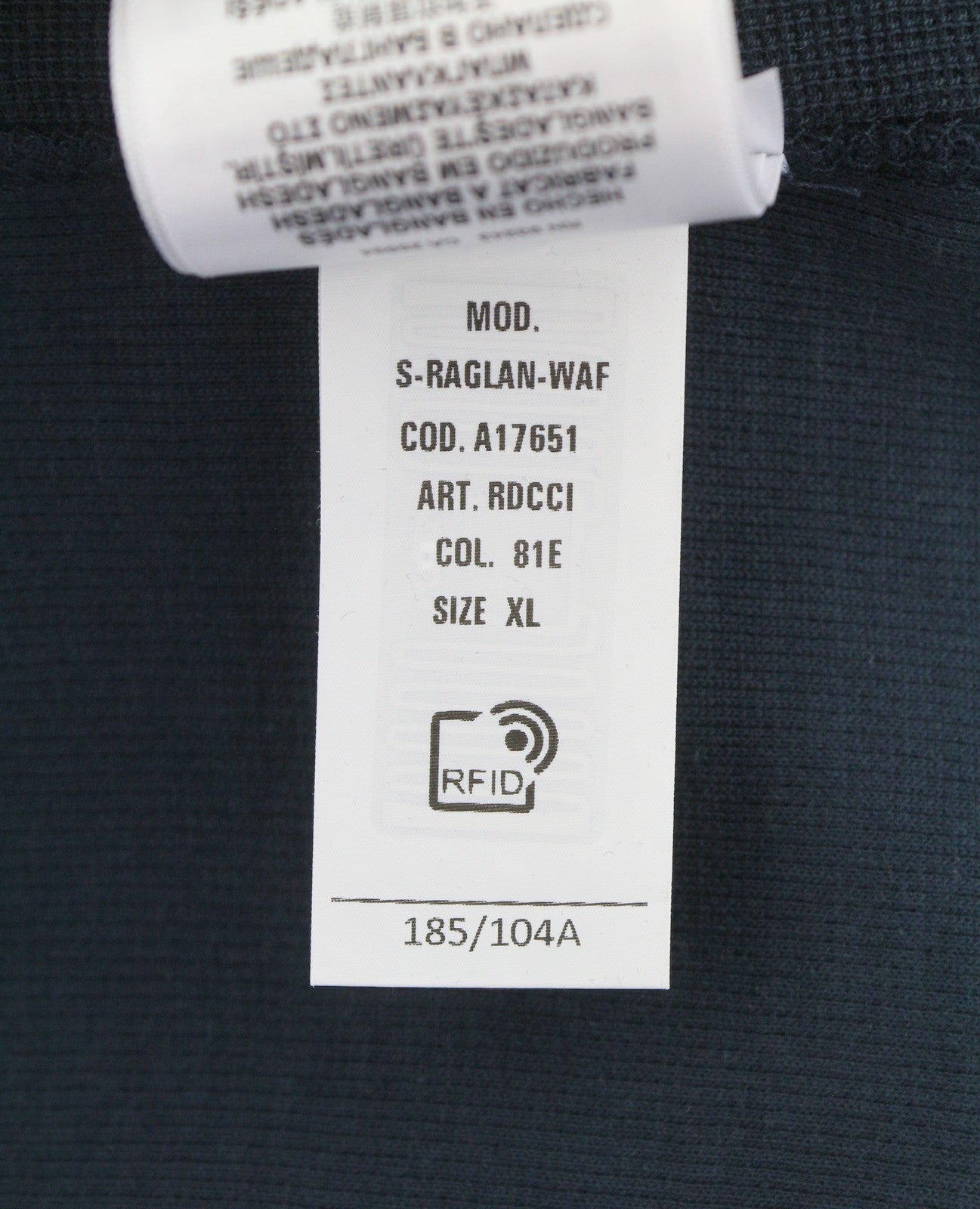 Diesel S-raglan-waf Men Sweatshirtblue Crew Neck Front Logo Pull On Rrp175
