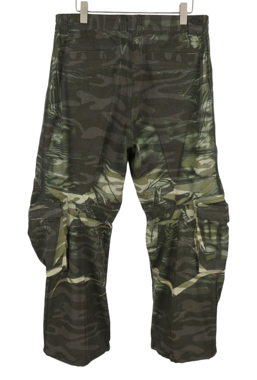 Diesel P-arne Men Trousers 52khaki Camouflage Twill Cargo Rrp375