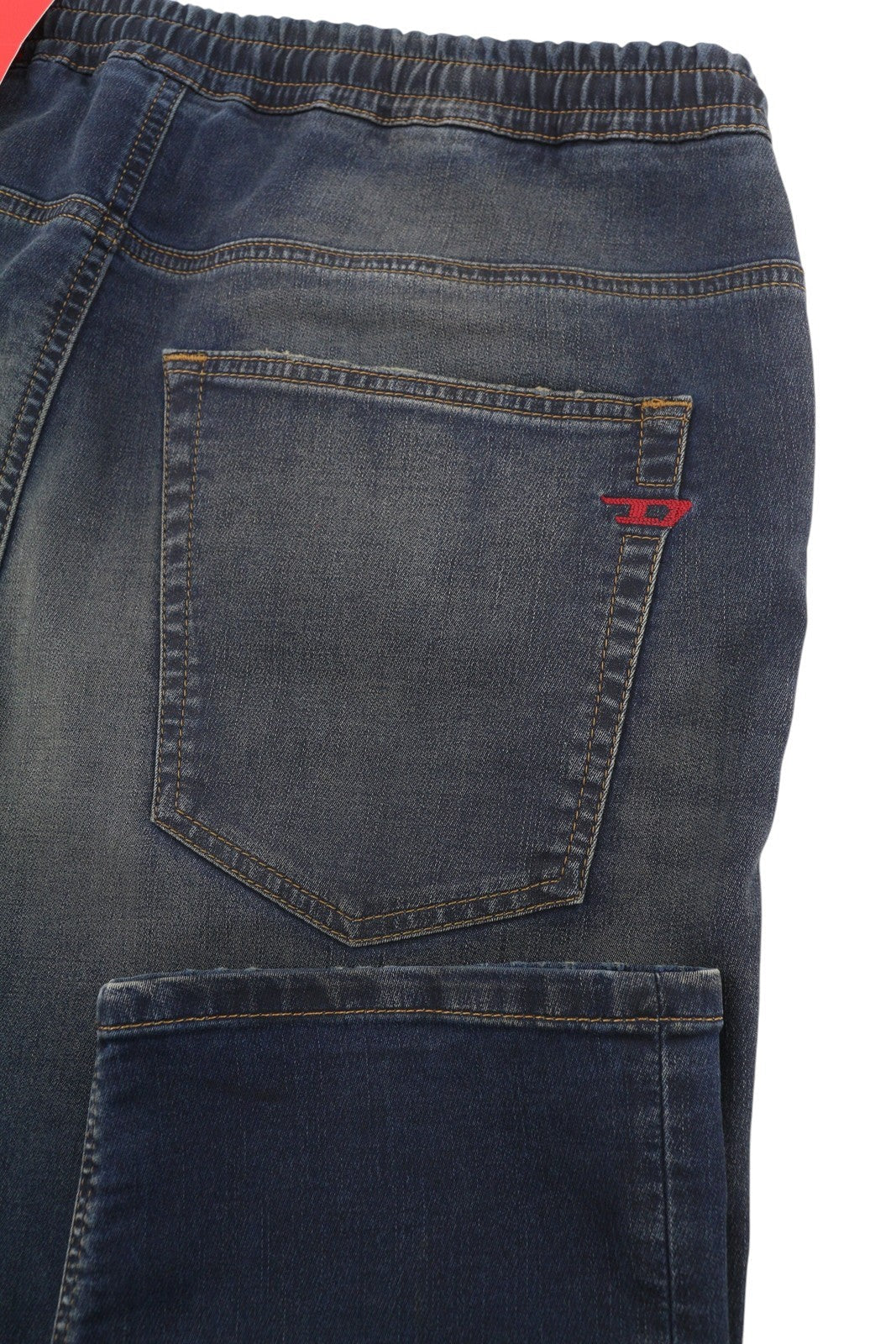 Diesel 2030 D-krooley 09j34 Jogg Men Jeansblue Faded Distress Rrp295