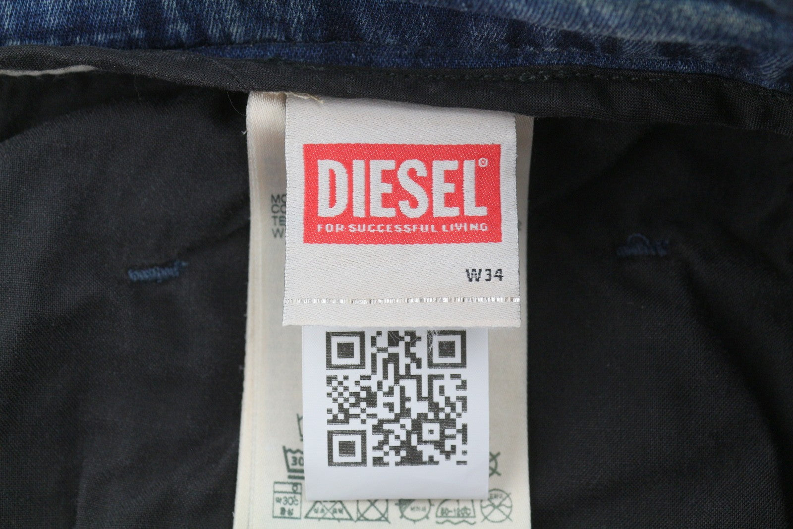 Diesel 2032 D-krooley-b 068pl Jogg Men Jeansblue Faded Distress Rrp325