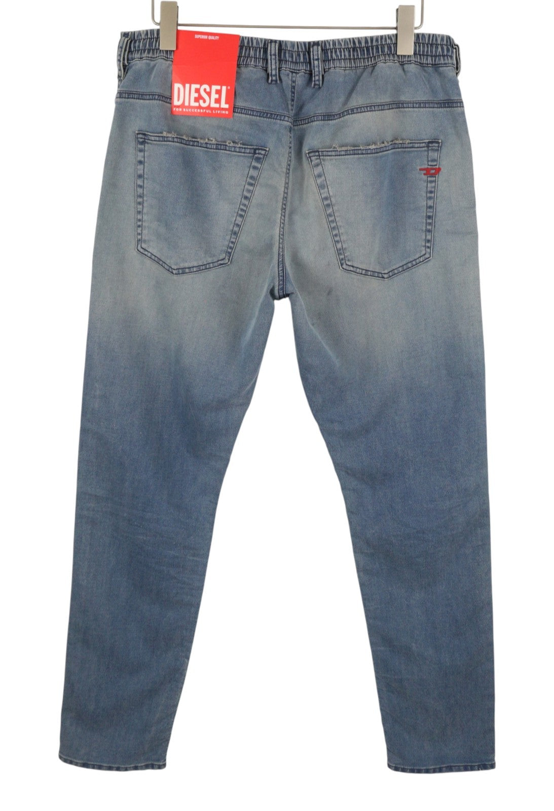 Diesel 2032 D-krooley-b 068pl Jogg Men Jeansblue Faded Distress Rrp325