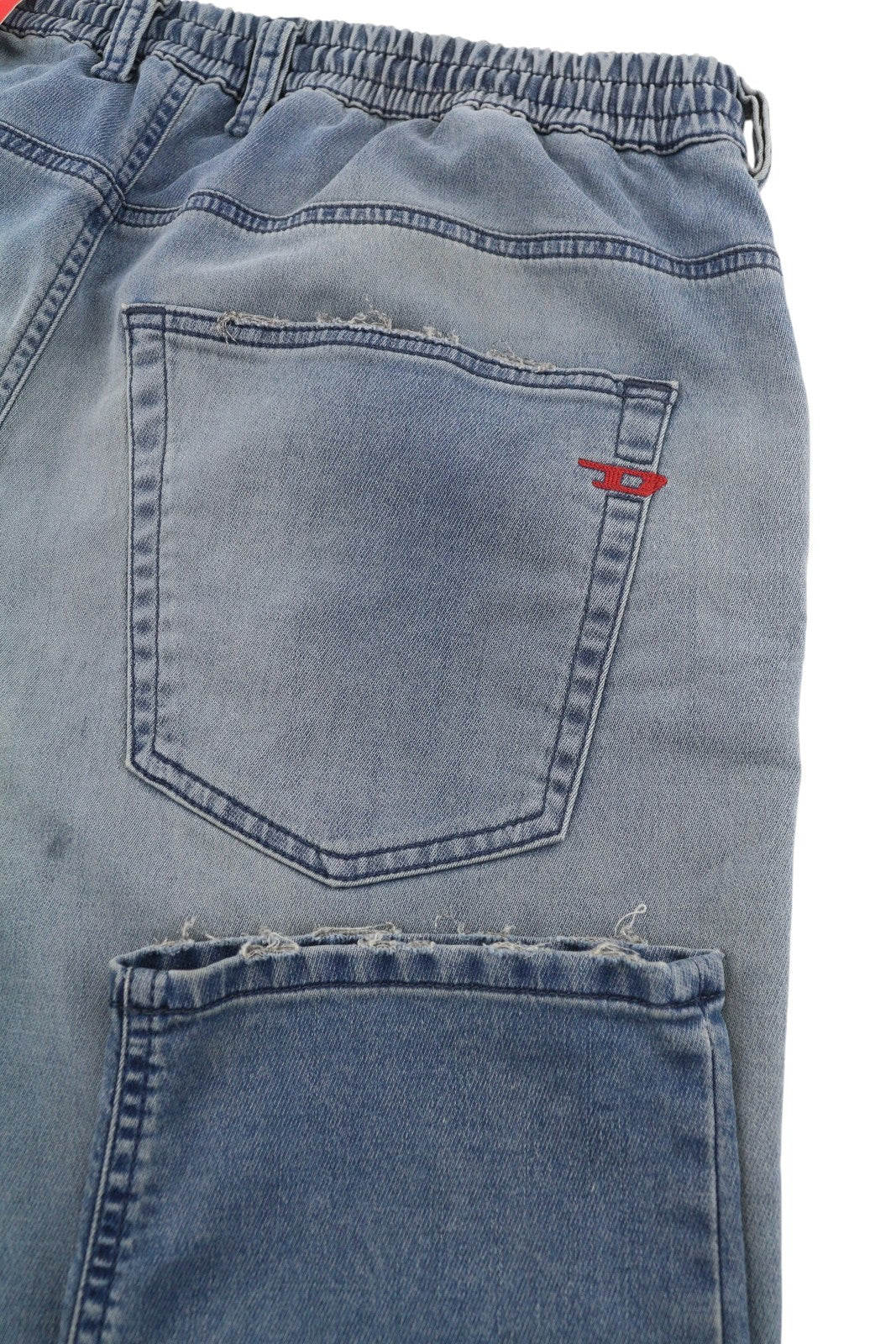 Diesel 2032 D-krooley-b 068pl Jogg Men Jeansblue Faded Distress Rrp325