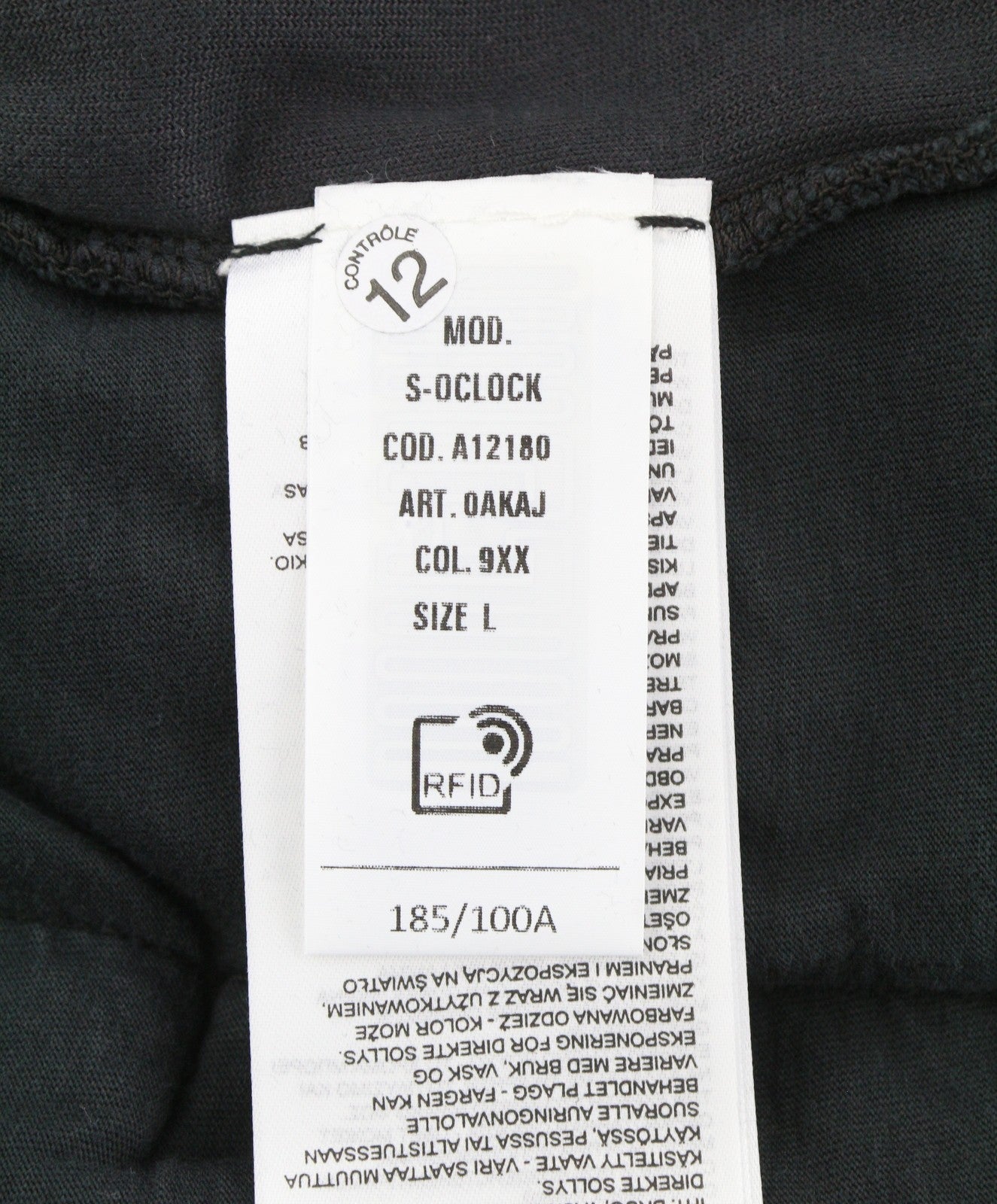 Diesel S-oclock Men Hoodieblack Acid Wash Chenille Zip Up Rrp325