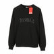Diesel S-raglan-waf Men Sweatshirtblack Crew Neck Front Logo Pull On Rrp175