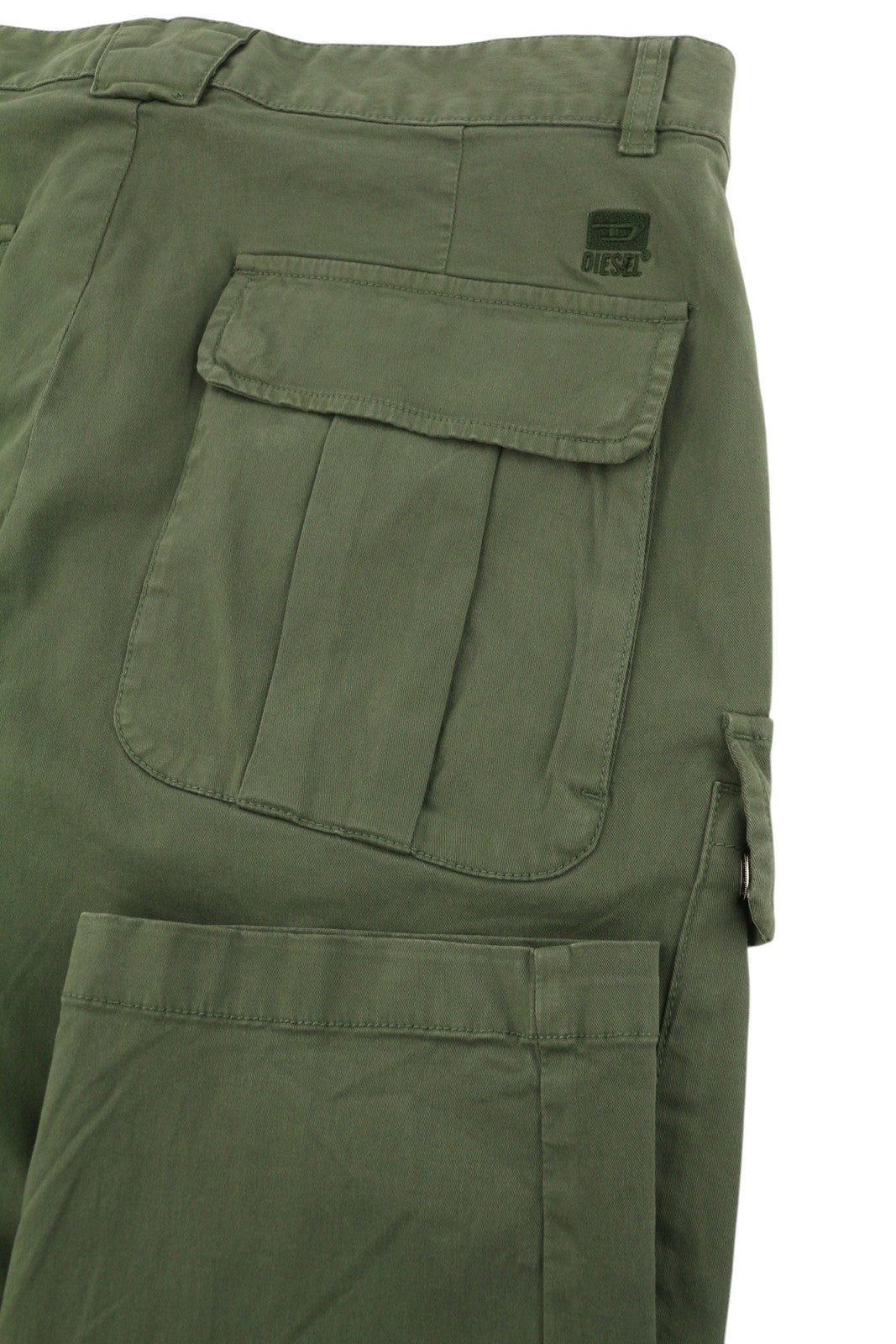 Diesel P-argy-in Men Trousers 50khaki Green Cargo Zip Fly Rrp195