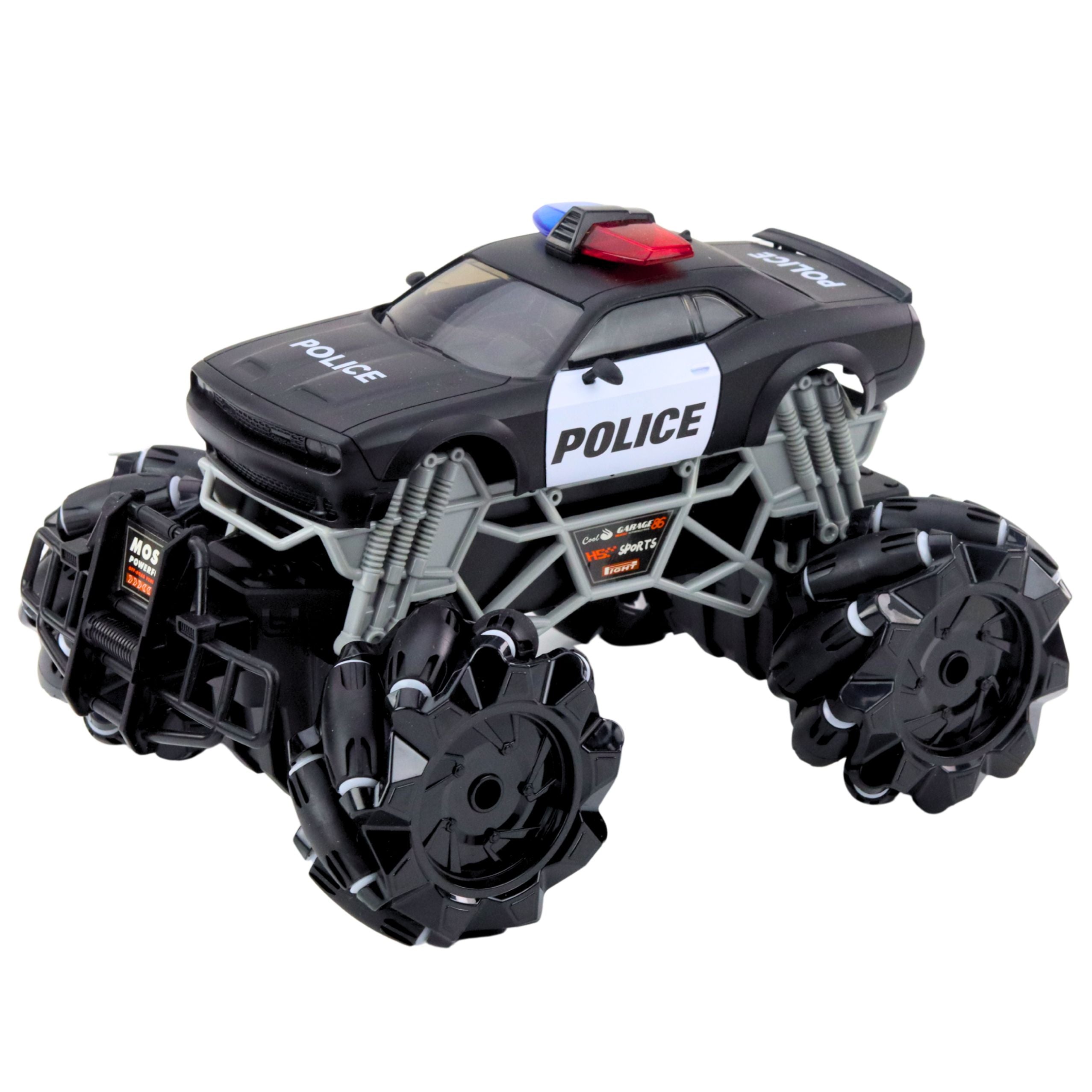Rc Police Off-road Car With Lights And Smoke Effect 1:16