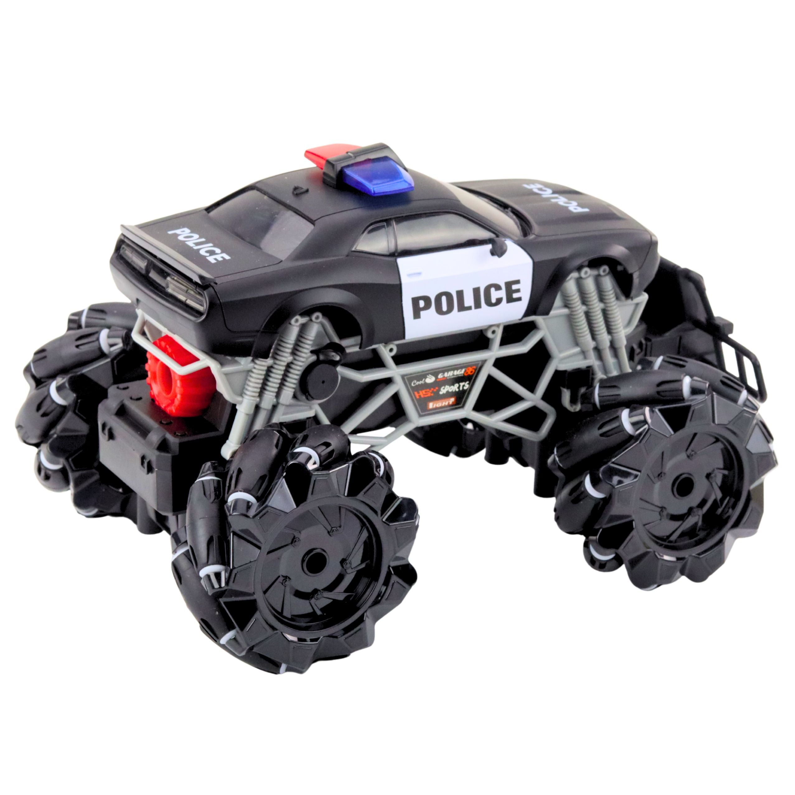 Rc Police Off-road Car With Lights And Smoke Effect 1:16