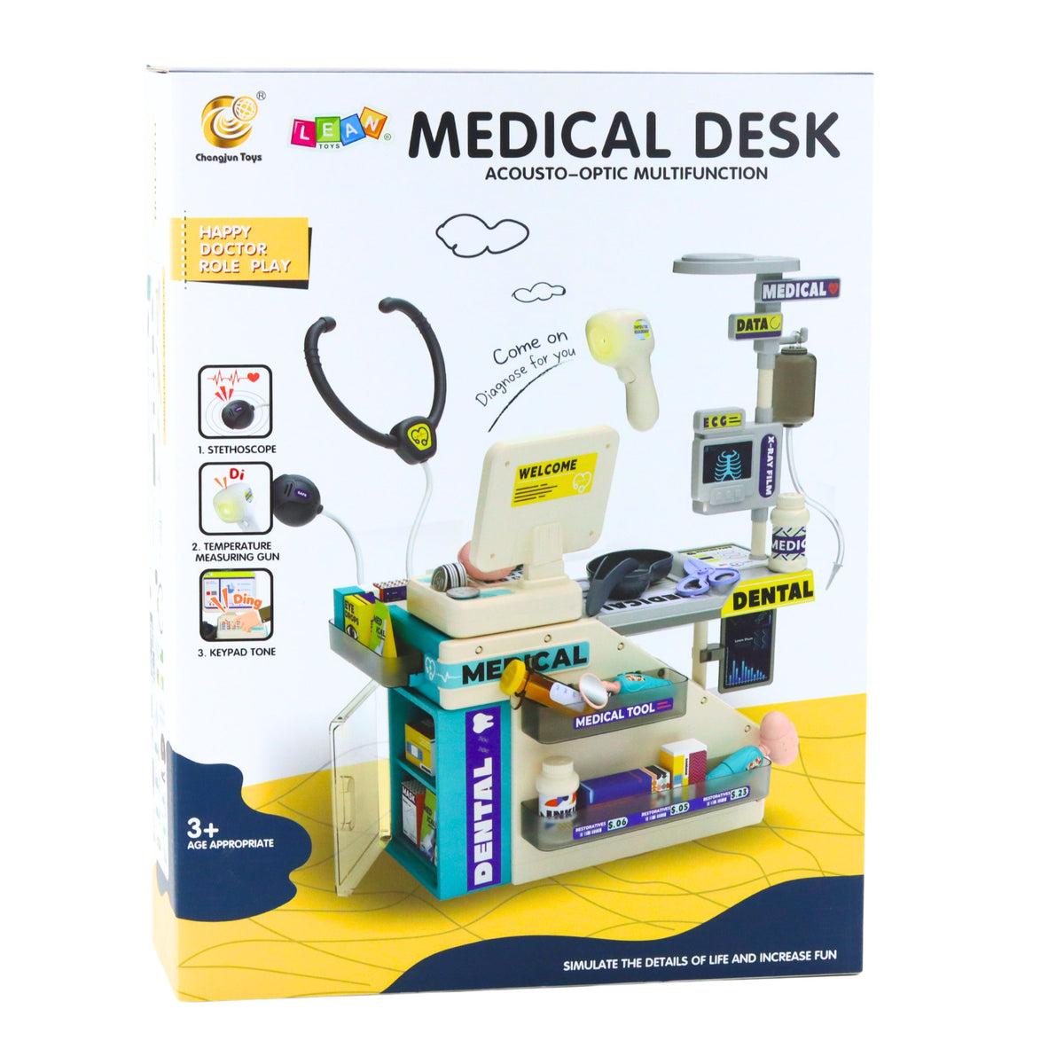 Dentist Pharmacist Set Lights Sounds Accessories 51 Pcs.