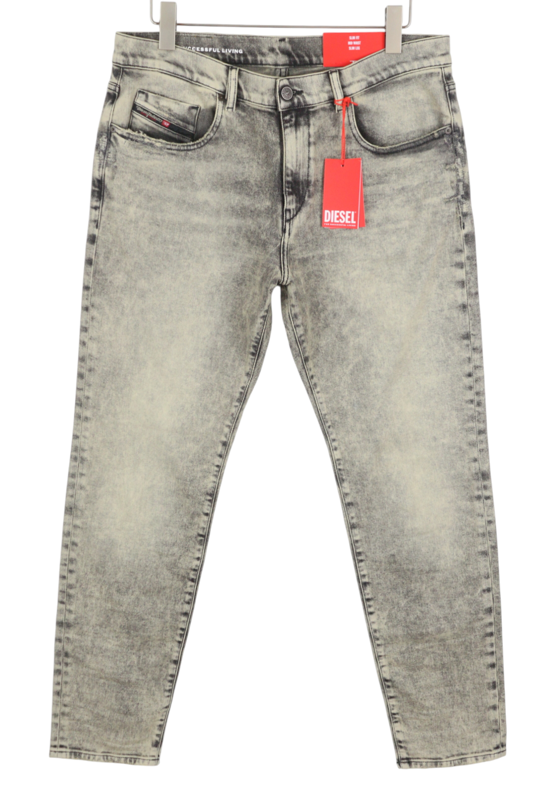 Diesel 2019 D-strukt 09h56 Men Jeansgrey Slim Fit Mid Waist Rrp295