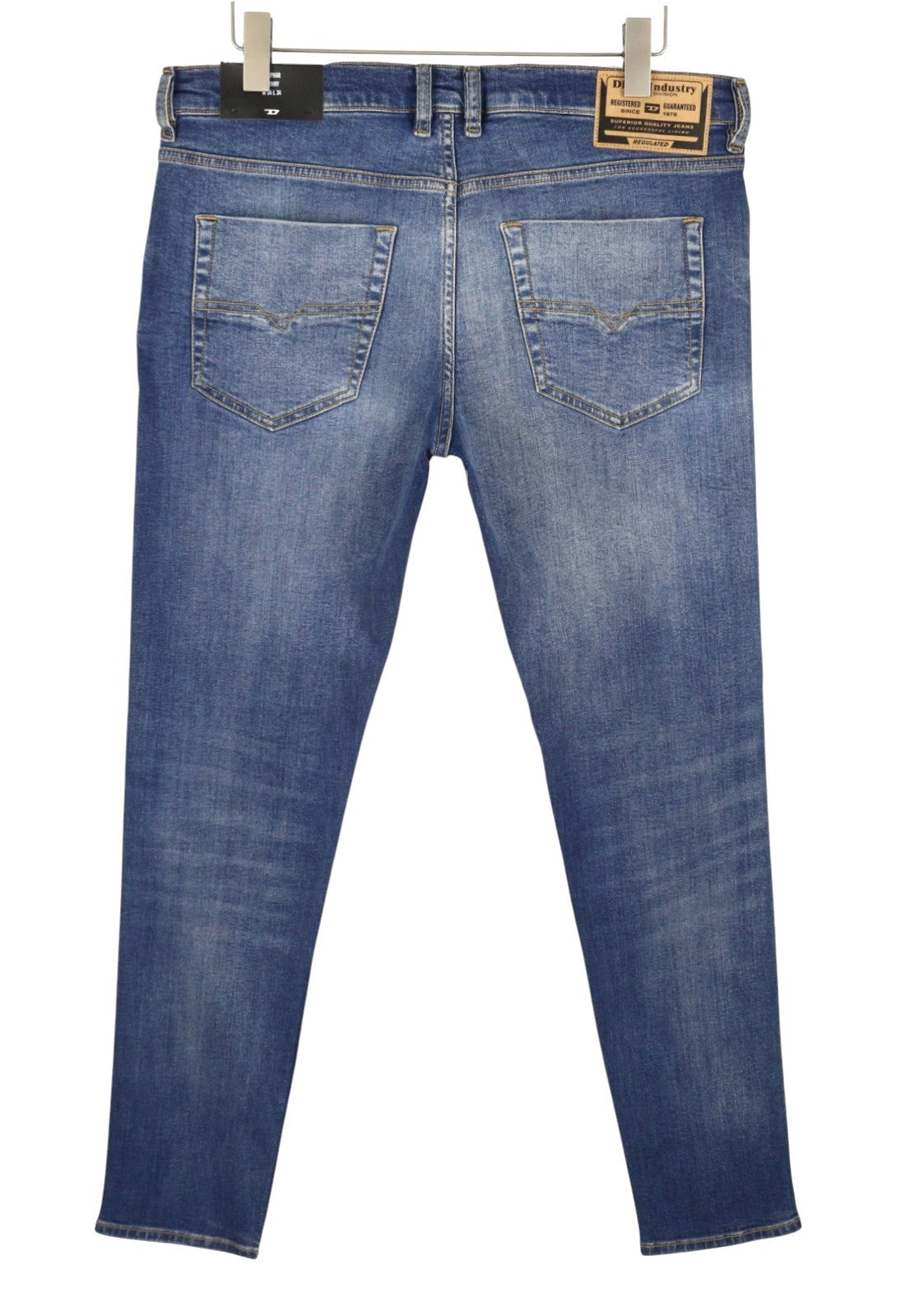 Diesel Tepphar Rb105 Men Jeansblue Whiskers Faded Slim Fit Rrp175