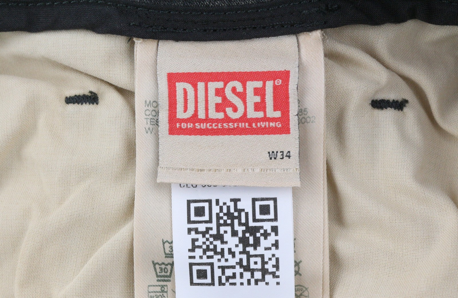 Diesel 2032 D-krooley-b Jogg 068pf Men Jeansgrey Faded Distress Rrp325