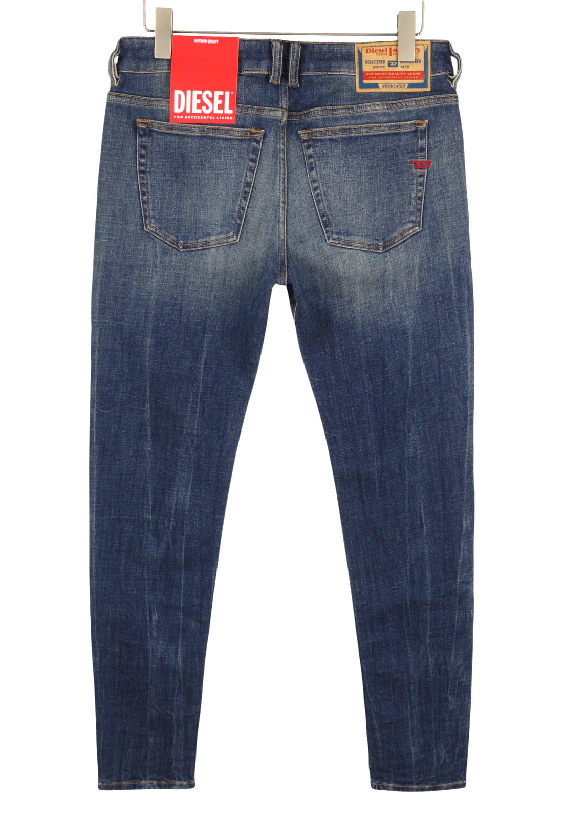 Diesel 1979 Sleenker 09h67 Men Jeansblue Faded Skinny Fit Low Rrp195