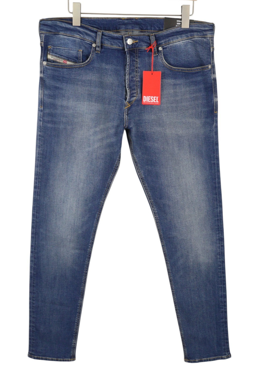 Diesel Tepphar Rb105 Men Jeansblue Whiskers Faded Slim Fit Rrp175