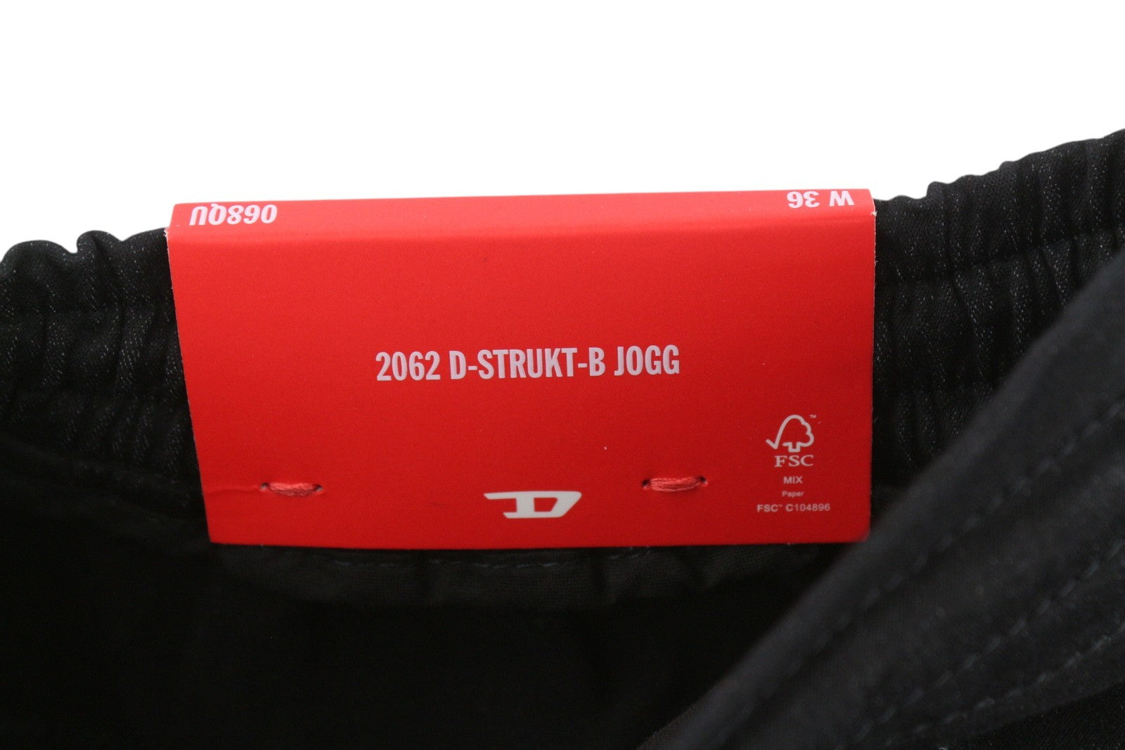 Diesel 2062 D-strukt-b Jogg 068qu Men Jeansblack Distress Rrp295