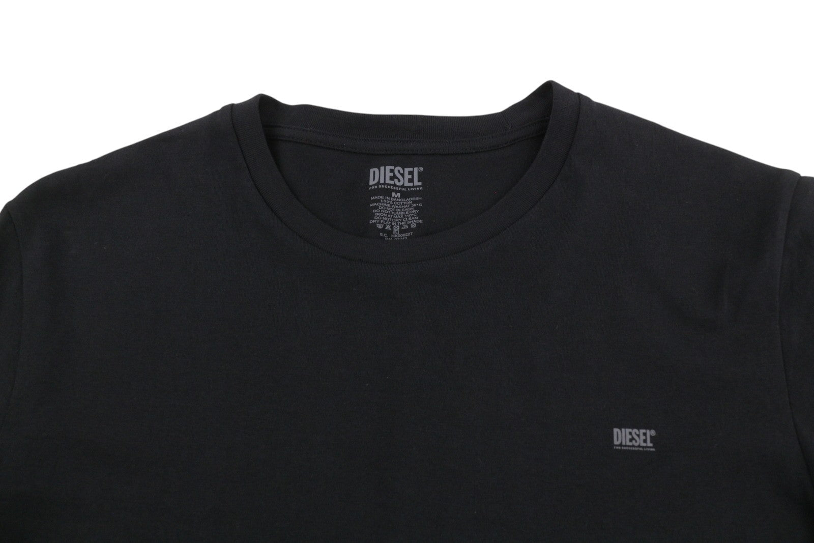 Diesel Umtee-randal-tube-twopack Men T-shirtblack Tricot Slim Short Sleeve