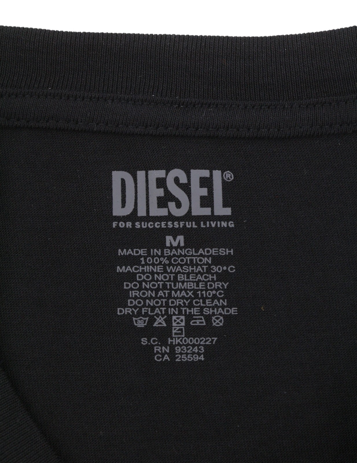 Diesel Umtee-randal-tube-twopack Men T-shirtblack Tricot Slim Short Sleeve