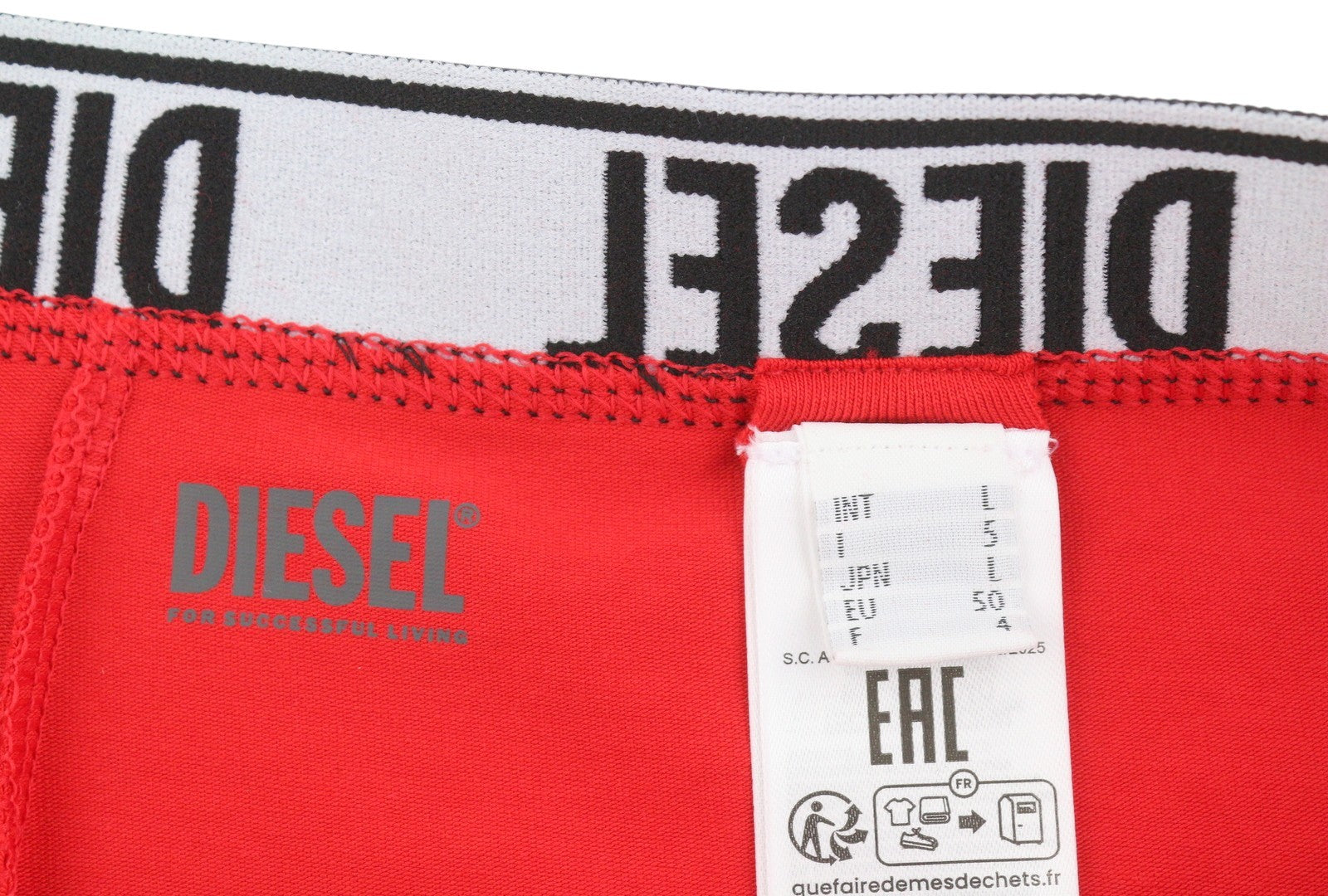Diesel Umbx-shawnthreepack-rg Men Underwearelastic Waist Trunks Boxer 3pc