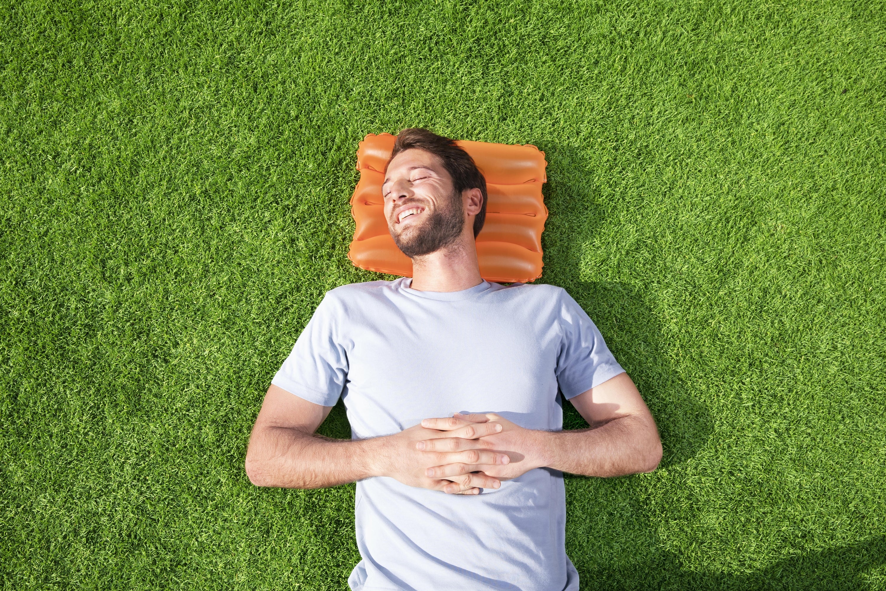 Inflatable Pillow 38 X 25 Cm Orange Bestway 52127