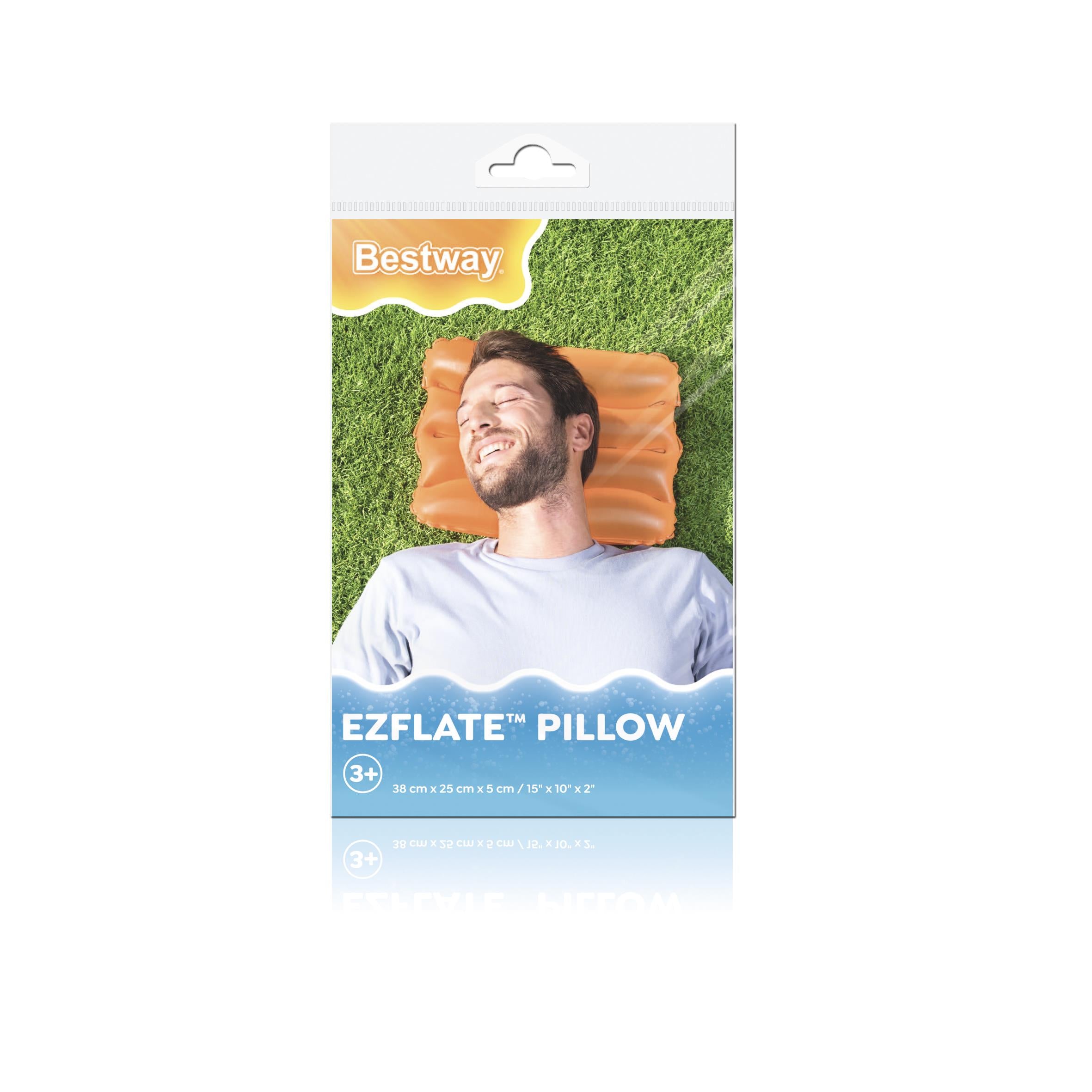 Inflatable Pillow 38 X 25 Cm Orange Bestway 52127