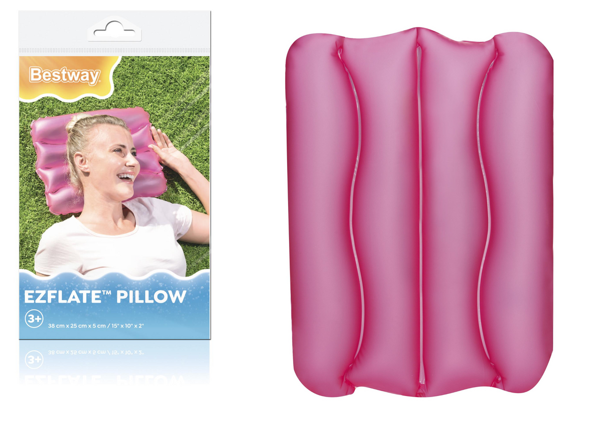 Ilmatäytteinen tyyny 38 x 25 cm Pinkki Bestway 52127