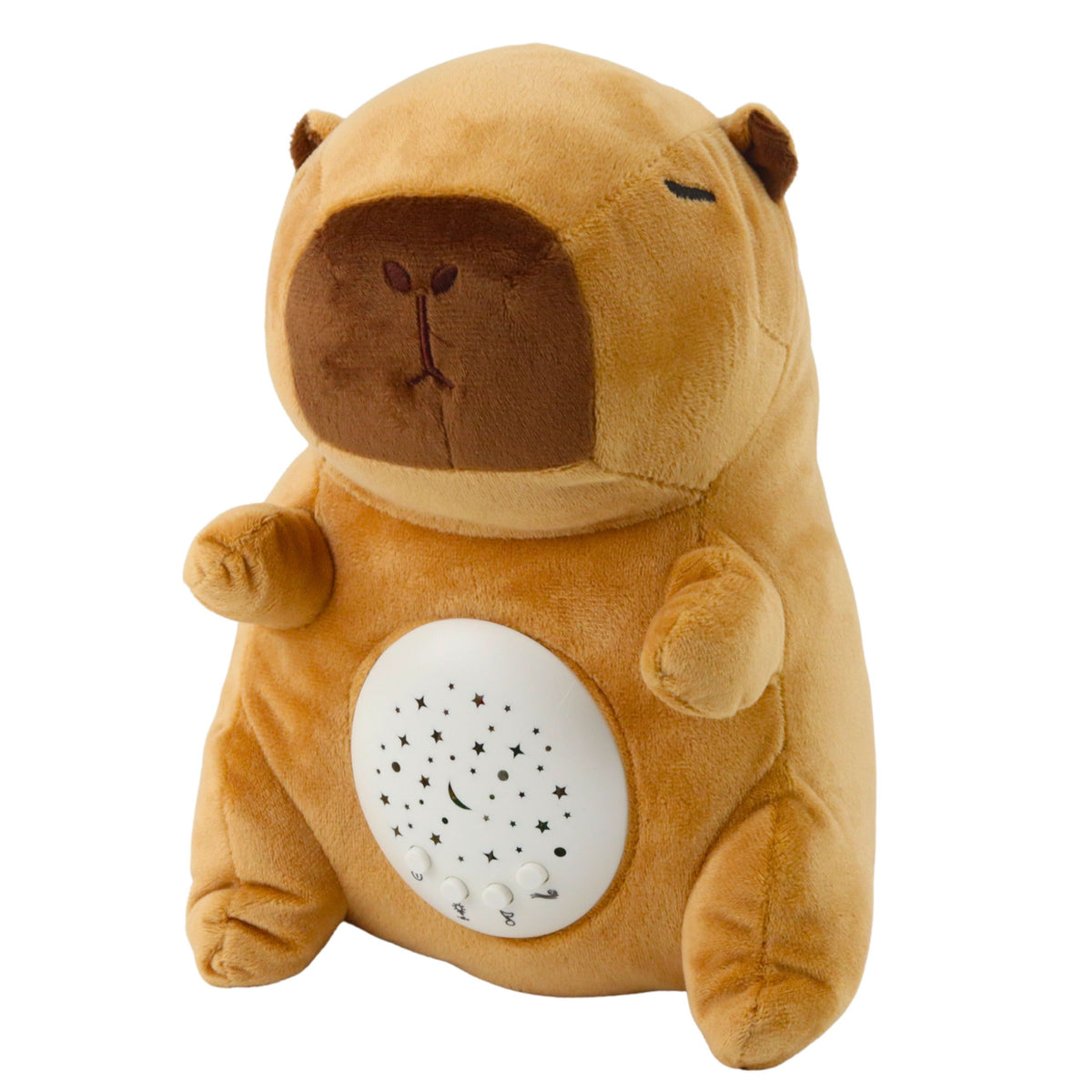 Plysch Capybara Plysch Toy Star Projektor Vaggvisor låter brunt