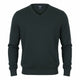 State Of Art Män Jumperdark Grey Melange Stickad V-ringad Pull On