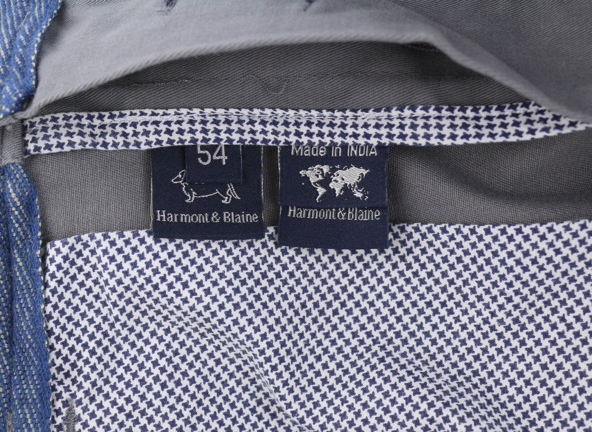 Pánské kalhoty Harmont & Blaine 54grey Regular Fit Turn-up Chino
