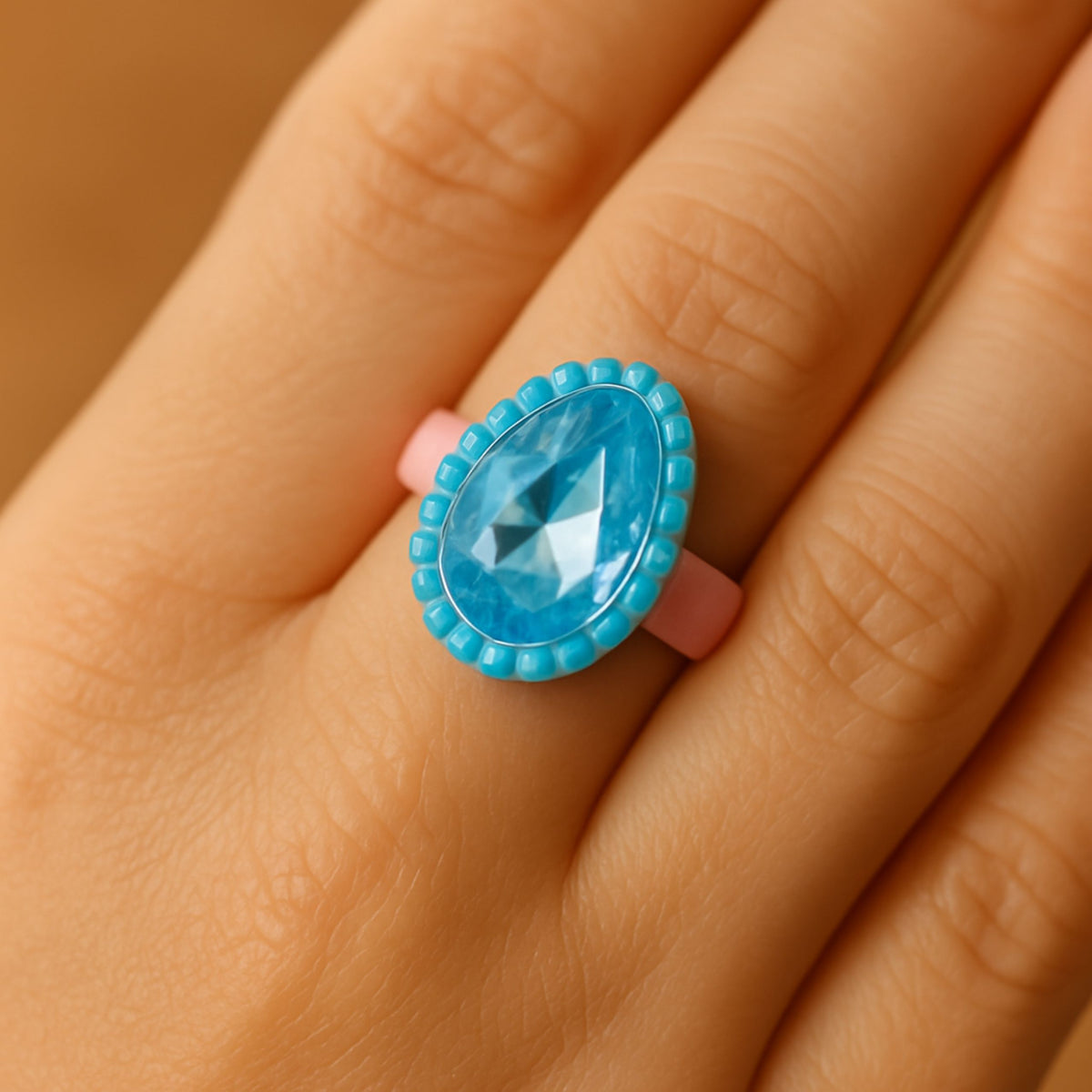 Beauty Set Children's Rings Colored Diamonds 50 Pcs.
