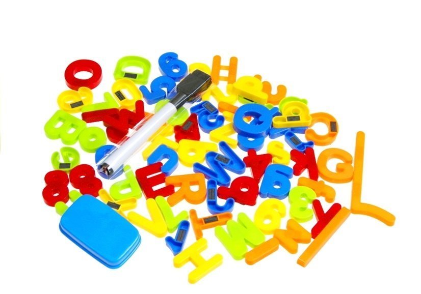 Magnetická tabuľa zmazateľné písmená číslice