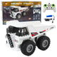 Rc Remote Controlled Dump Truck With Lights And Sounds White 1:24