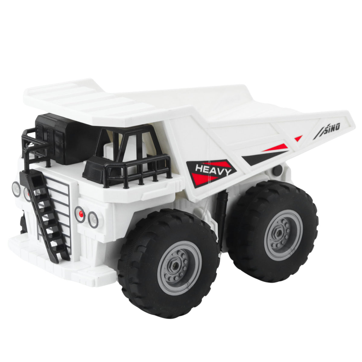 Rc Remote Controlled Dump Truck With Lights And Sounds White 1:24